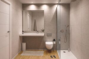 baño moderno obra nueva playa san juan