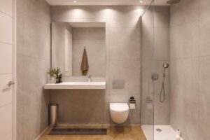 baño moderno obra nueva playa san juan